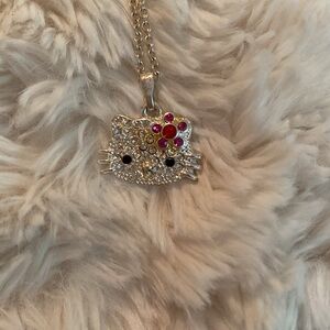Hello Kitty Necklace Silver NWOT
